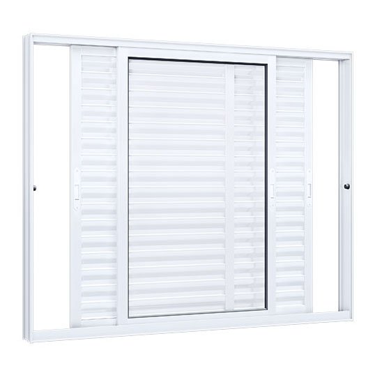 janela veneziana 3 folhas de aluminio
