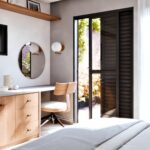 PORTA DE ALUMÍNIO BALCÃO DE CORRER LATERAL 2 FOLHAS MÓVEIS E 1 FIXA - PA152.1