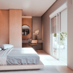 PORTA DE ALUMÍNIO CORRER LATERAL 2 FOLHAS MÓVEIS COM PERSIANA INTEGRADA AUTOMATIZADA 110V - 9010.0